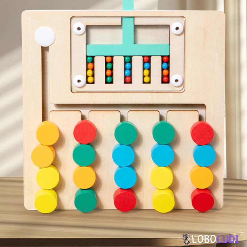 Jogo Educativo de Labirinto Lógico Montessori Loboludi