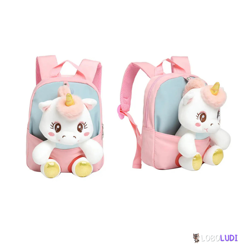 Mochila Unicórnio Para Meninas Loboludi