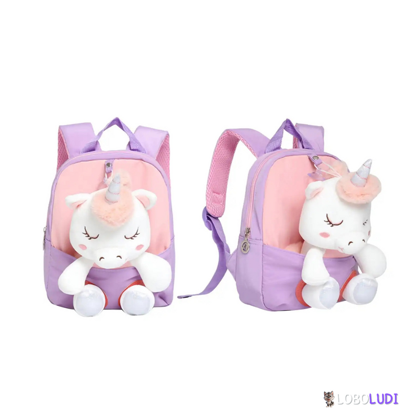 Mochila Unicórnio Para Meninas Loboludi