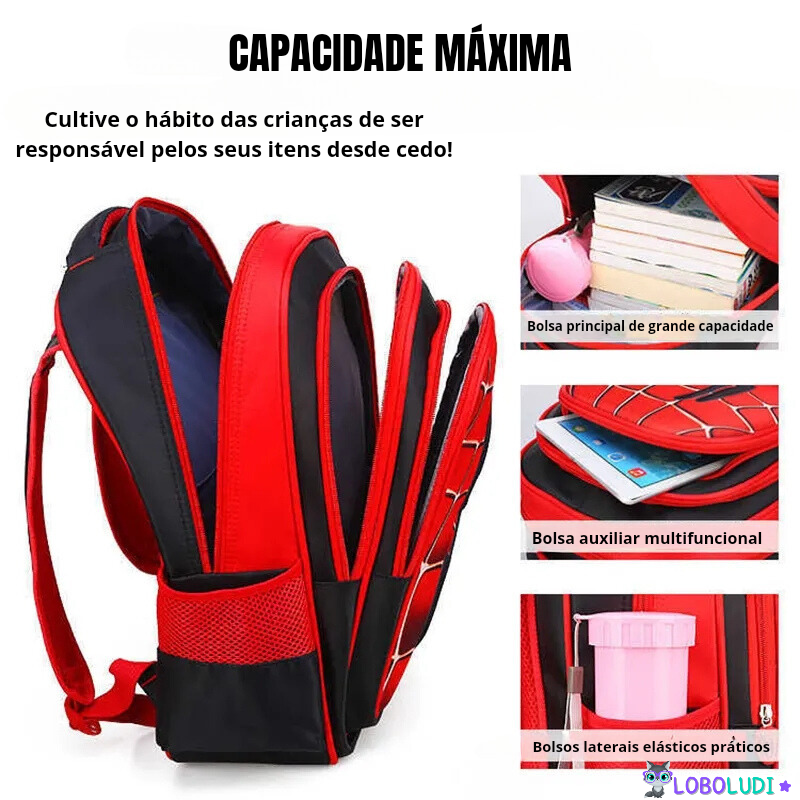 Mochila Homem Aranha Oficial