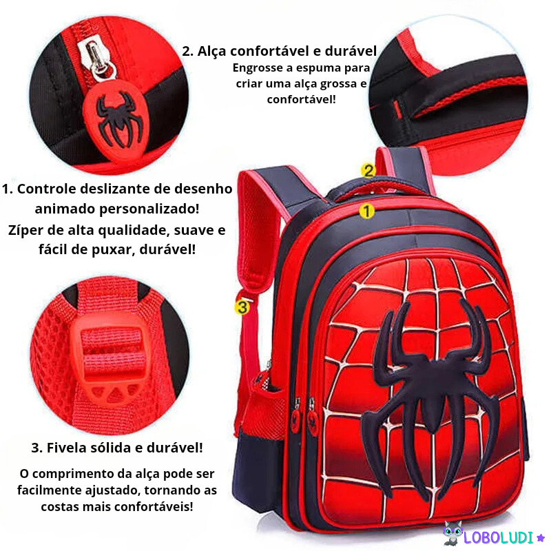 Mochila Homem Aranha Oficial