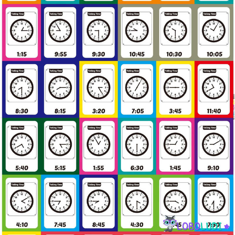 Kit Aprendendo as Horas LoboLudi™