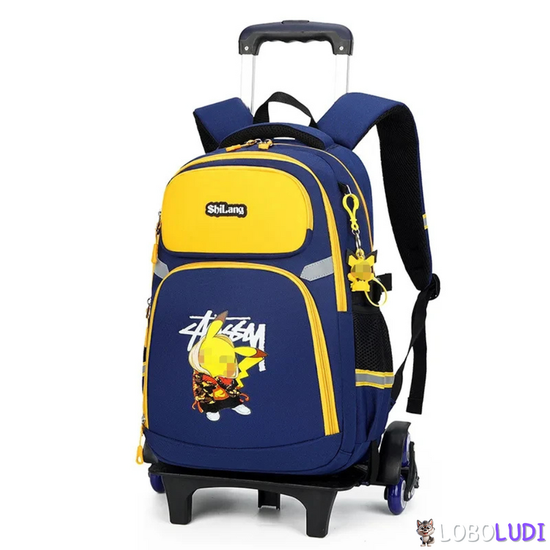 Mochila Escolar de Rodinhas Pokémon Loboludi