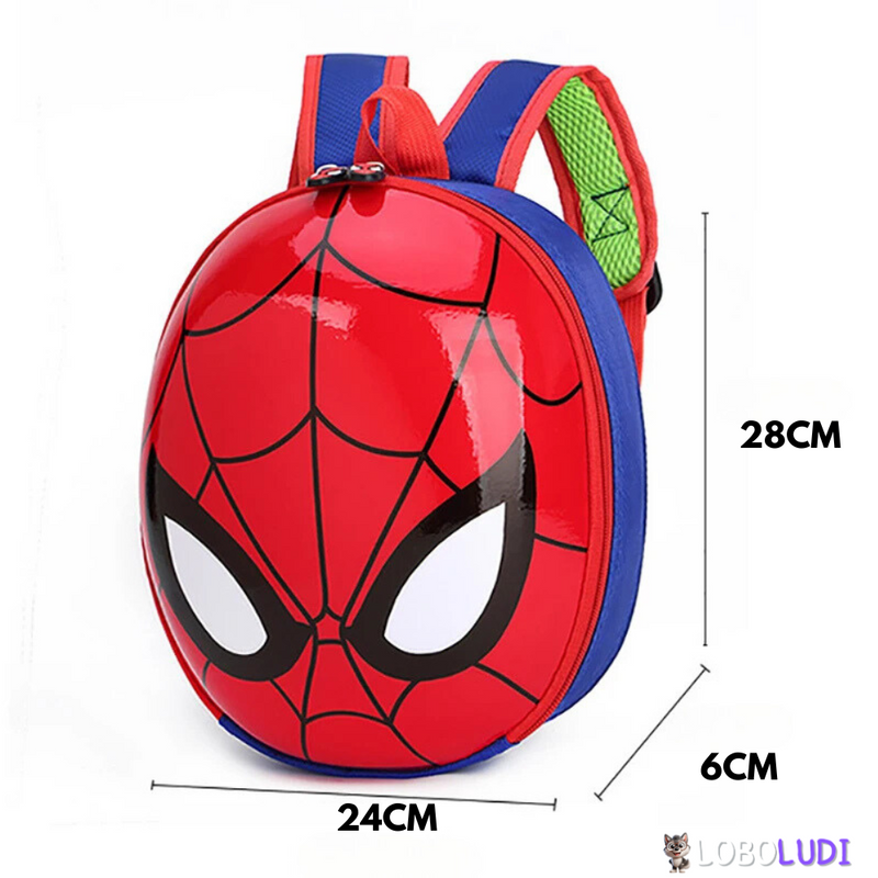 Mochila 3D Homem Aranha Marvel Loboludi