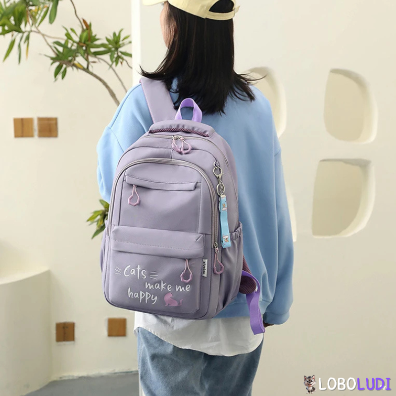 Mochila Escolar Para Ensino Fundamental Loboludi