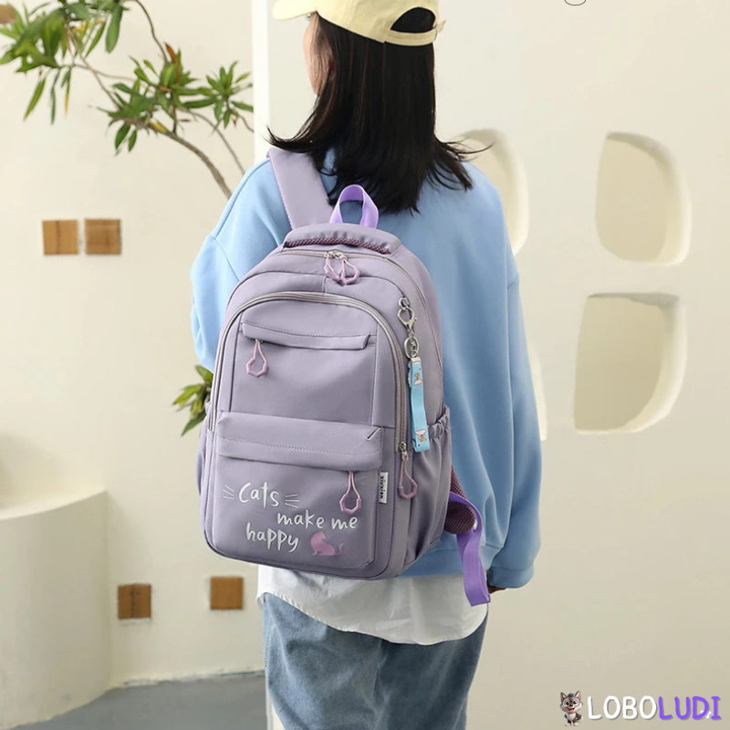 Mochila Escolar Para Ensino Fundamental Loboludi