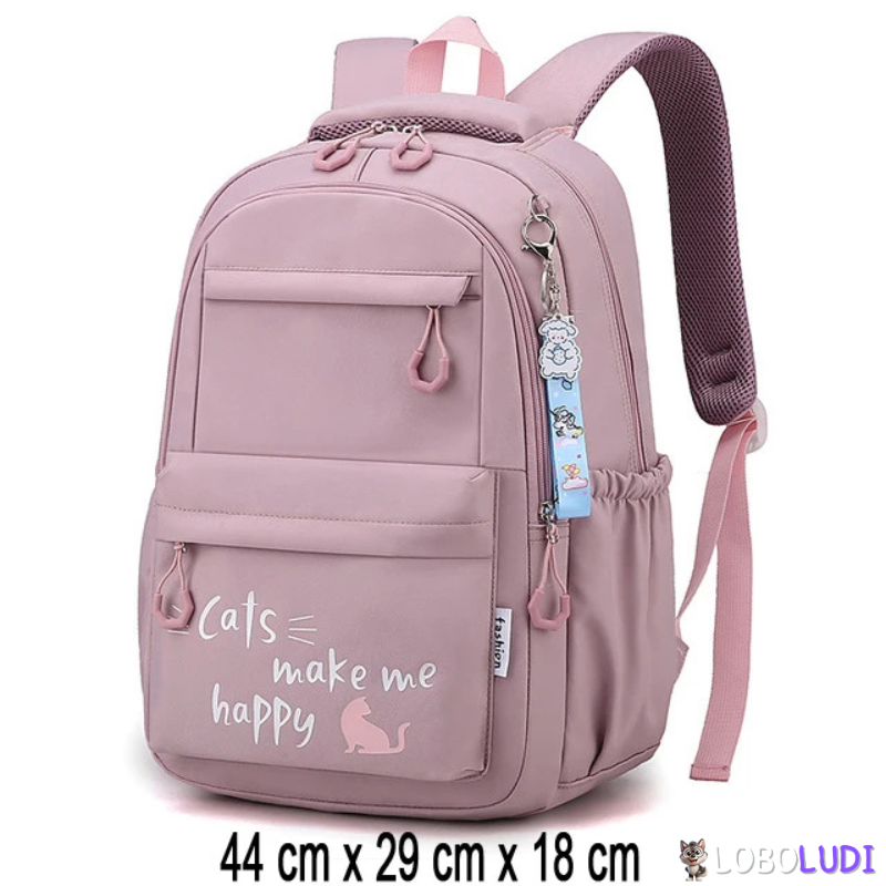 Mochila Escolar Para Ensino Fundamental Loboludi