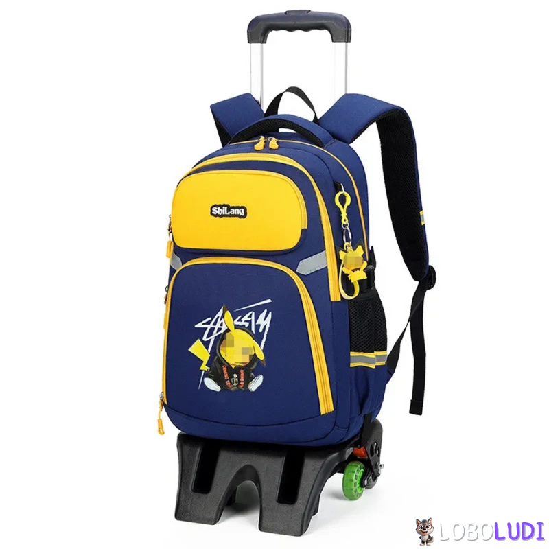 Mochila Escolar de Rodinhas Pokémon Loboludi