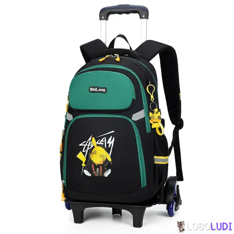 Mochila Escolar de Rodinhas Pokémon Loboludi