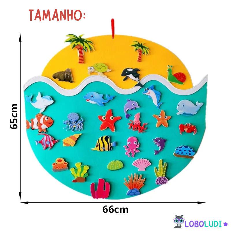 Painel Montessori Animais LoboLudi™