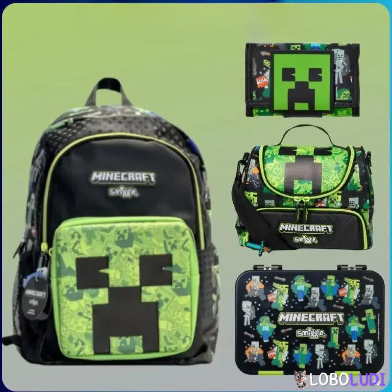 Kit Material Escolar Minecraft Loboludi