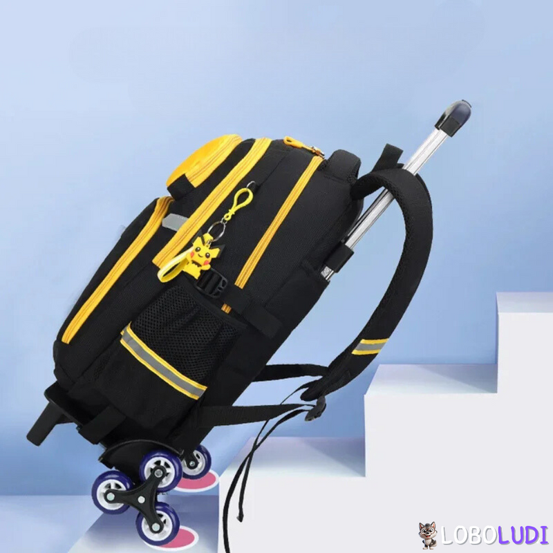 Mochila Escolar de Rodinhas Pokémon Loboludi