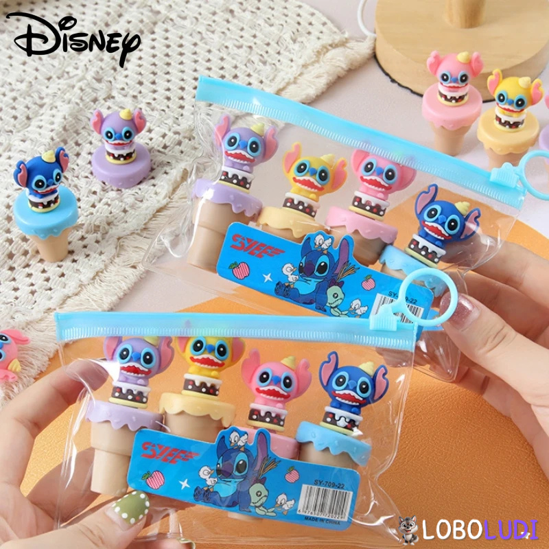 Marca Texto Sorvetinho Lilo e Stitch 4PCS Disney Loboludi