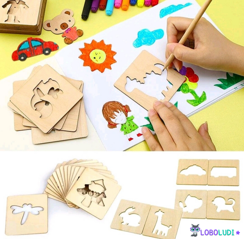 Kit Desenho Montessori original LOBOLUDI ™