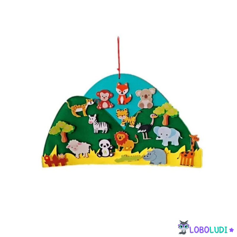 Painel Montessori Animais LoboLudi™