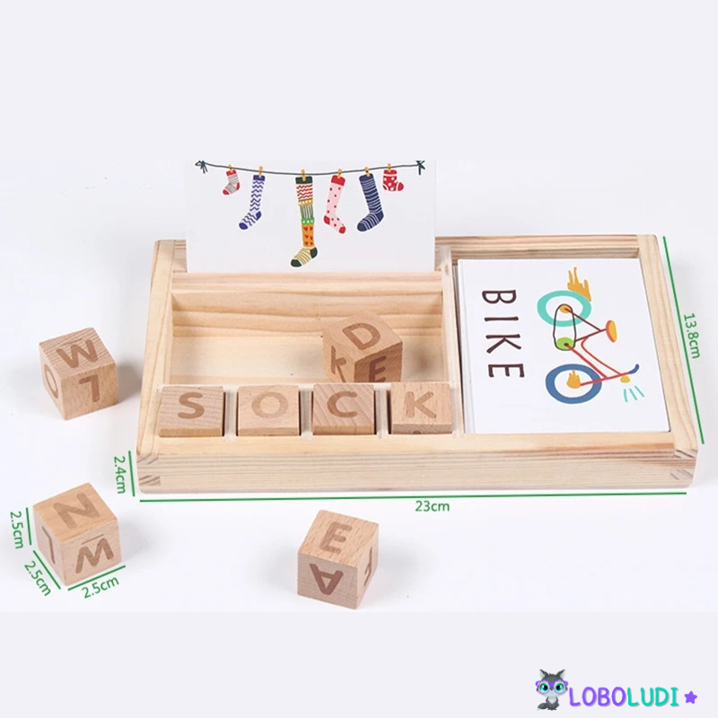 Kit aprendendo Inglês Montessori LoboLudi™