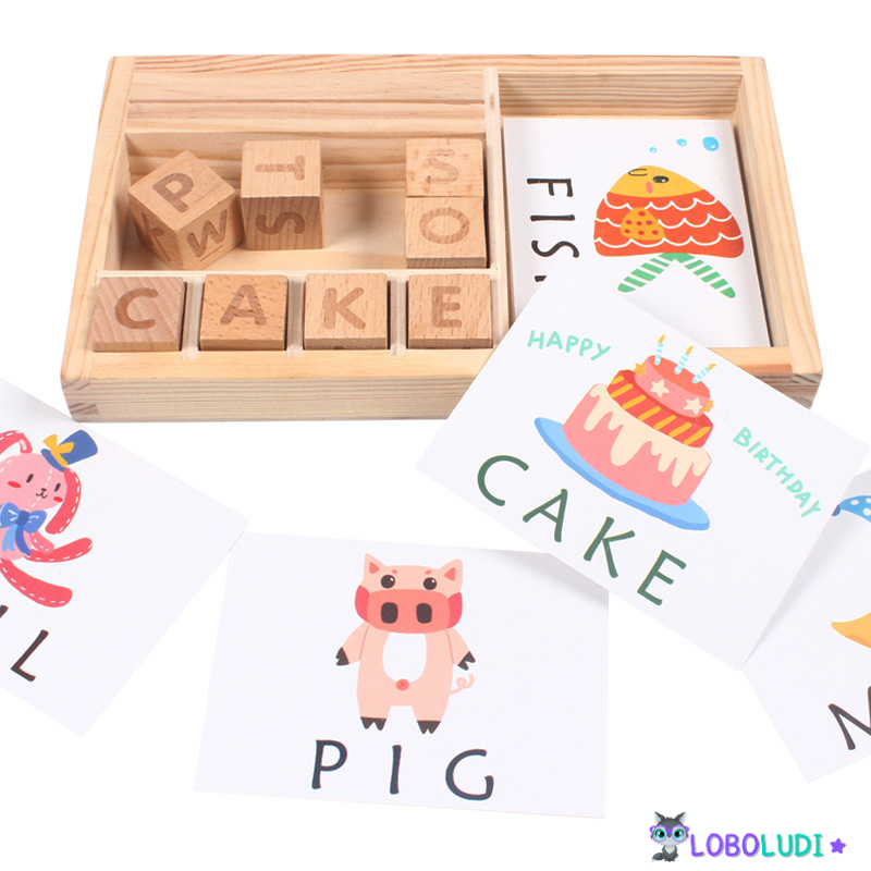 Kit aprendendo Inglês Montessori LoboLudi™