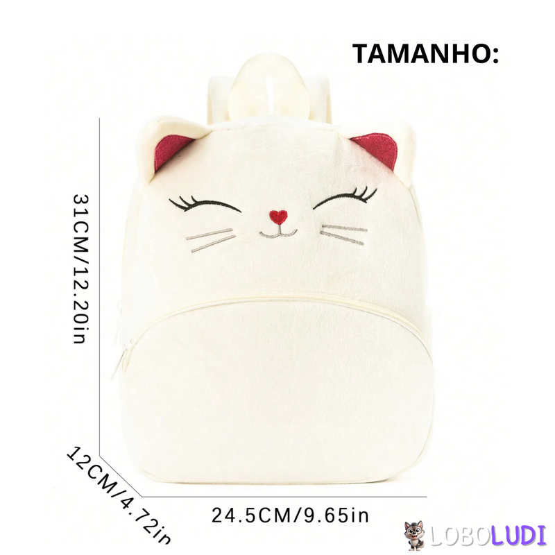 Mini Mochila Infantil Gatinho Loboludi