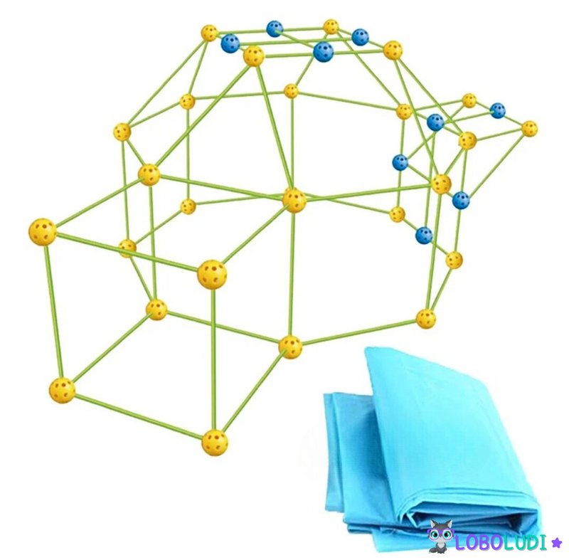 Kit construção de tenda 3D LoboLudi™