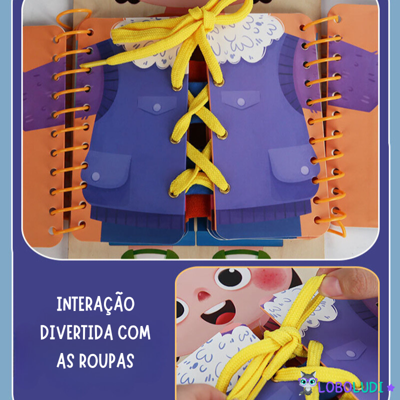 Livro Montessouri Corpo Humano LoboLudi™