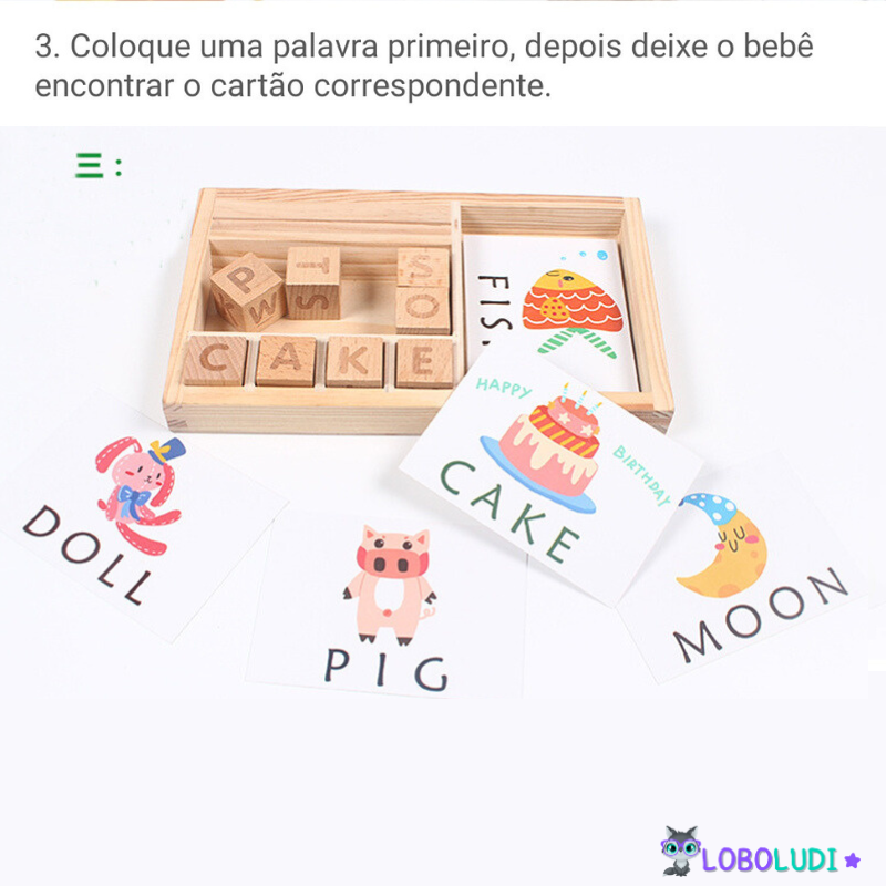 Kit aprendendo Inglês Montessori LoboLudi™