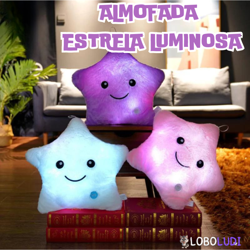 Almofada Estrela Luminosa 34cm Loboludi