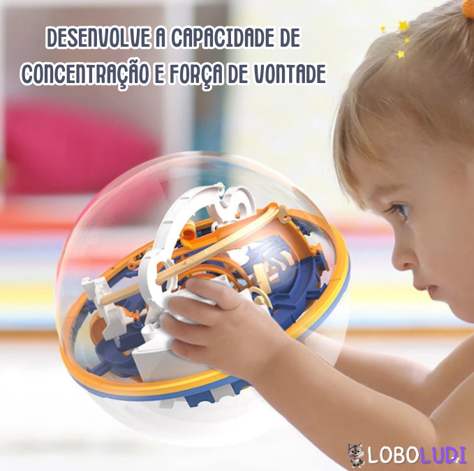 Bola Labirinto de Gravidade 3D Montessori Loboludi