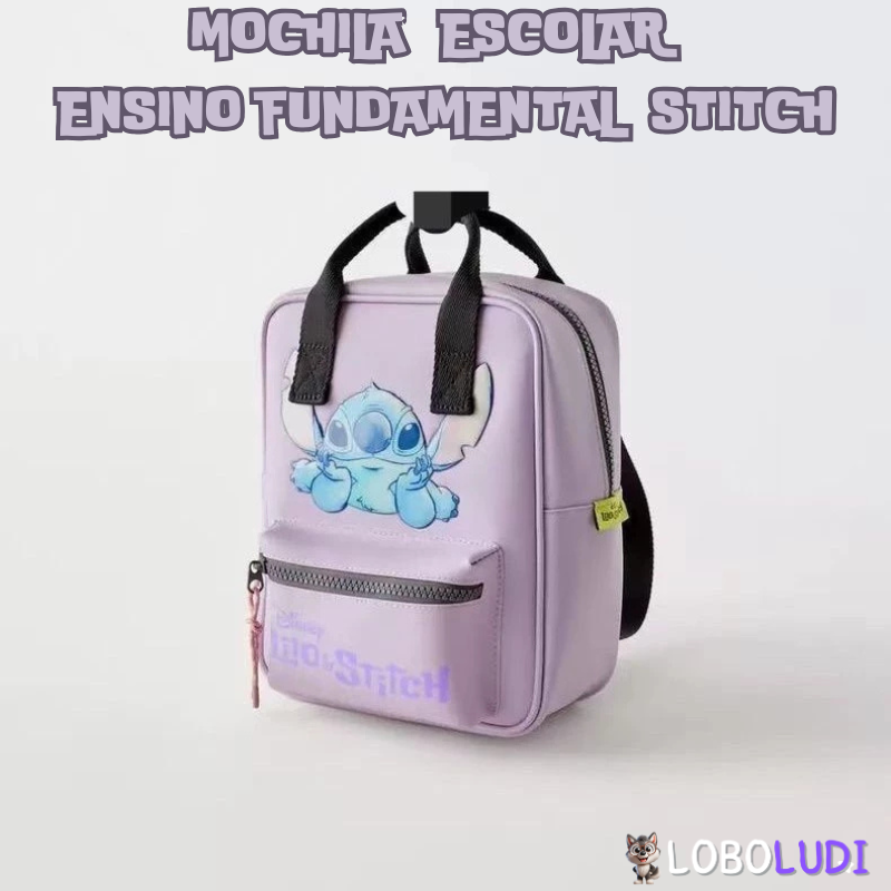 Mochila Escolar Ensino Fundamental Stitch Loboludi