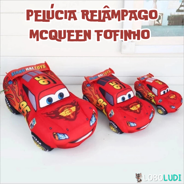 Pelúcia Relâmpago McQueen Fofinho Loboludi