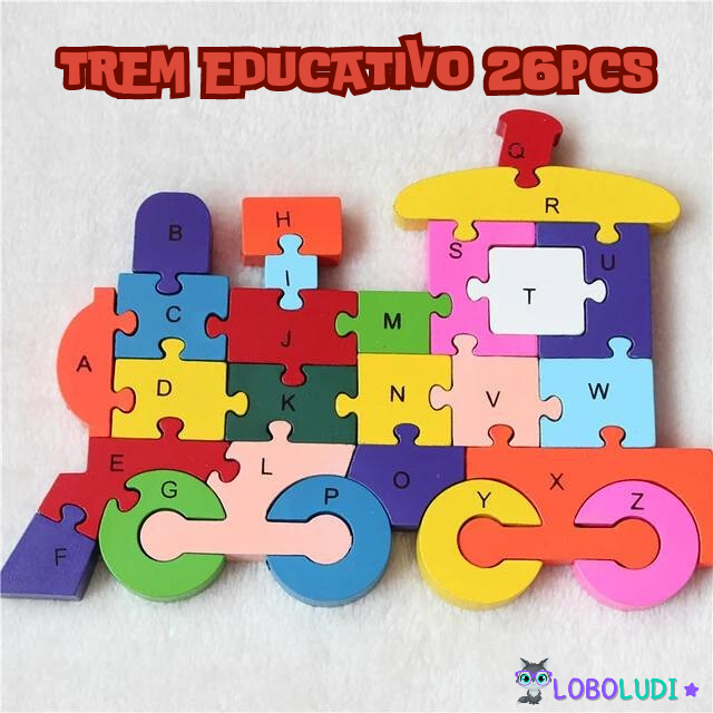 Trem Educativo 26 pcs Loboludi