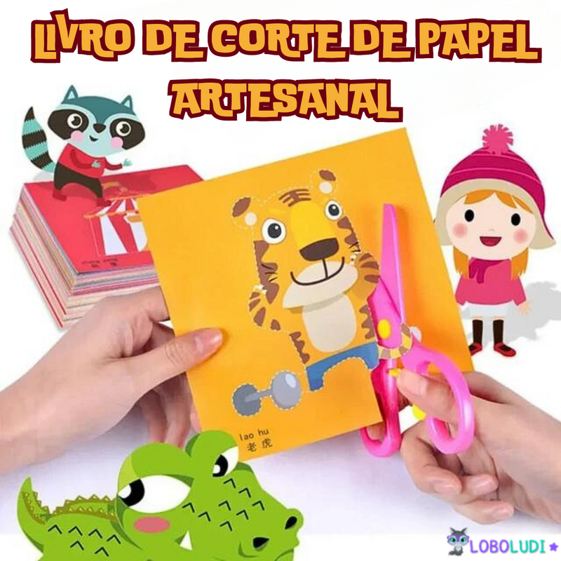 Livro de Corte de Papel Artesanal LoboLudi ™