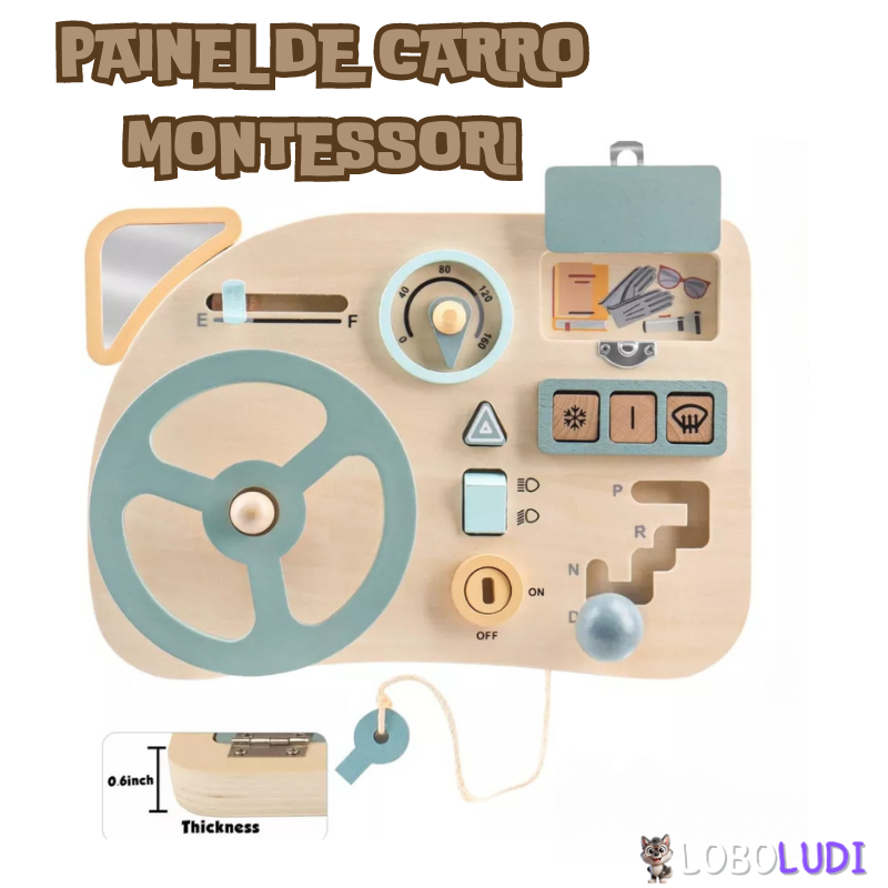 Painel de Carro Montessori LoboLudi™