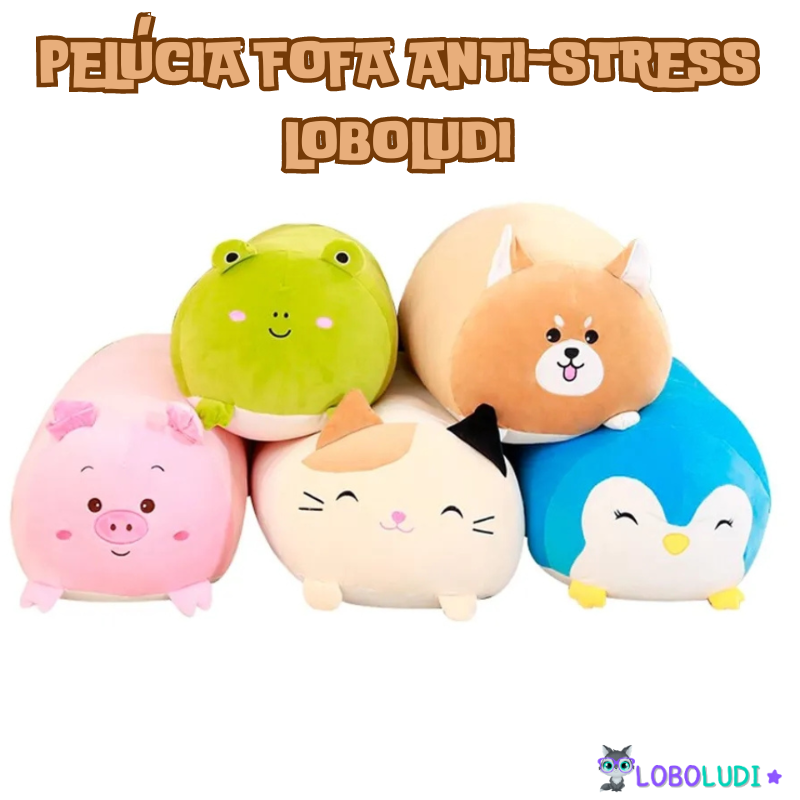 Pelúcia Fofa Anti-stress LoboLudi™ (28CM)