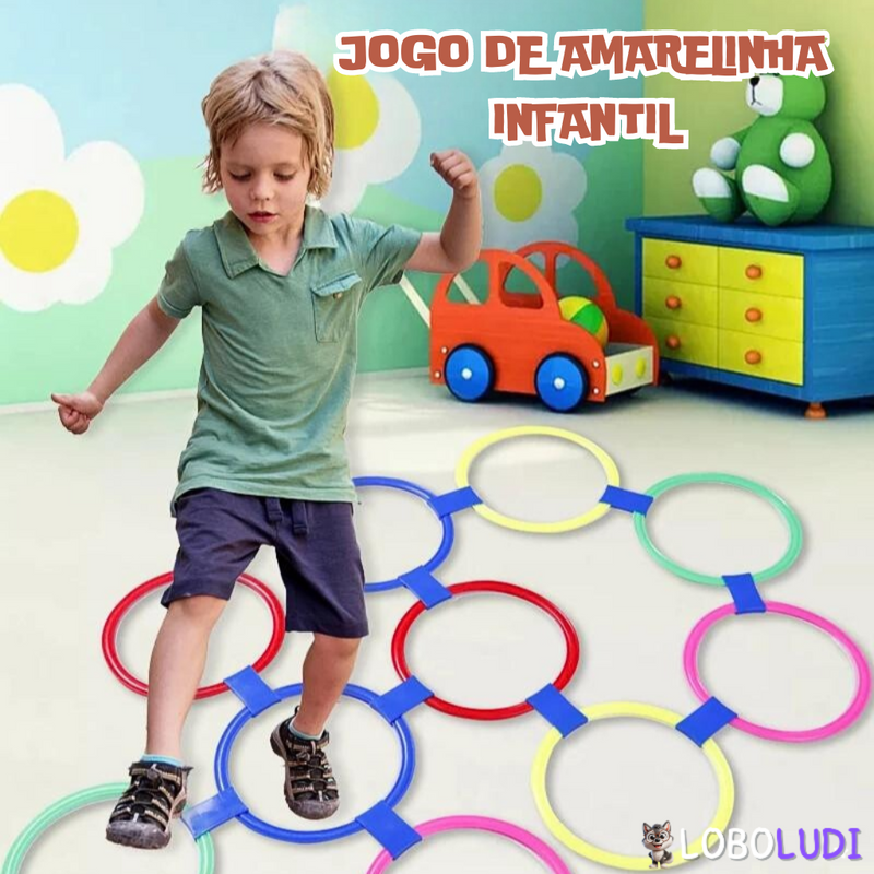 Jogo de Amarelinha Infantil Loboludi