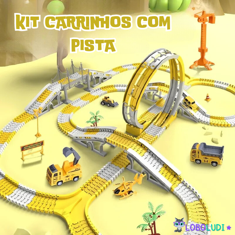 Kit Carrinhos com Pista LoboLudi™