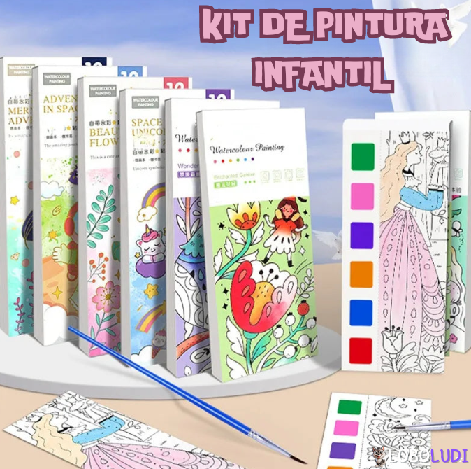 Kit de Pintura Infantil Loboludi