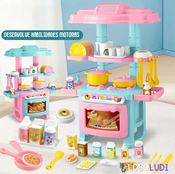 Mini Cozinha Infantil completa Loboludi