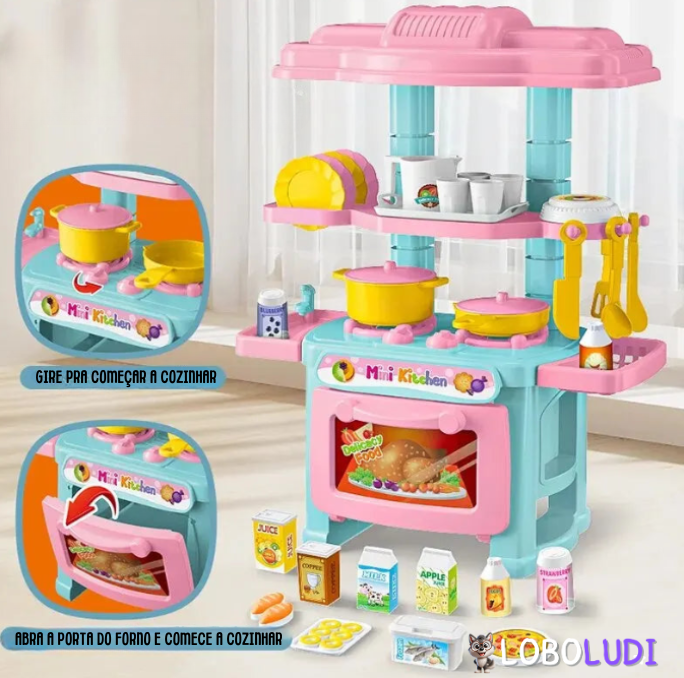 Mini Cozinha Infantil completa Loboludi