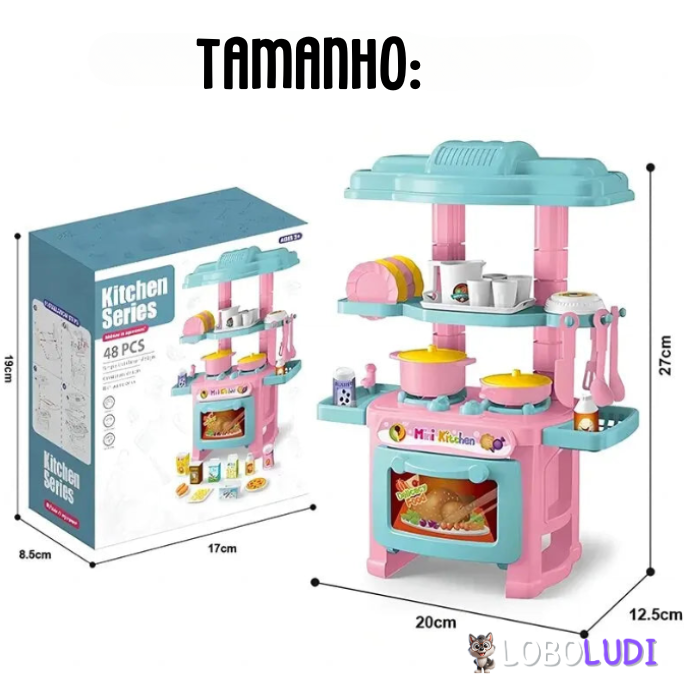 Mini Cozinha Infantil completa Loboludi