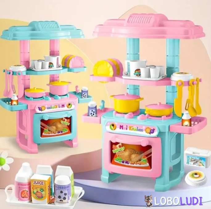 Mini Cozinha Infantil completa Loboludi