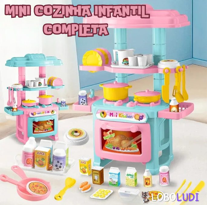 Mini Cozinha Infantil completa Loboludi