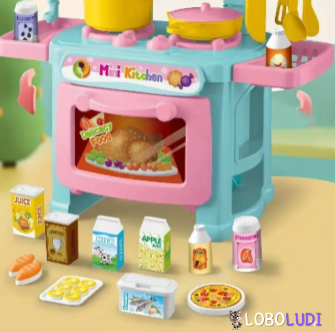 Mini Cozinha Infantil completa Loboludi