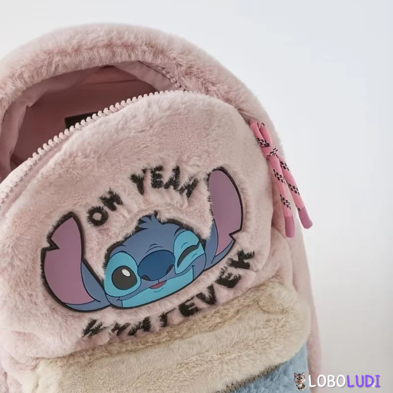 Mini Mochila de Pelúcia Stitch Disney Loboludi