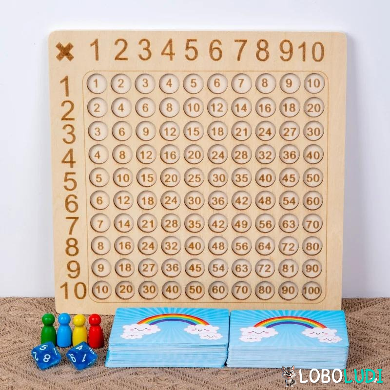 Tabuleiro de Multiplicação Montessori Loboludi