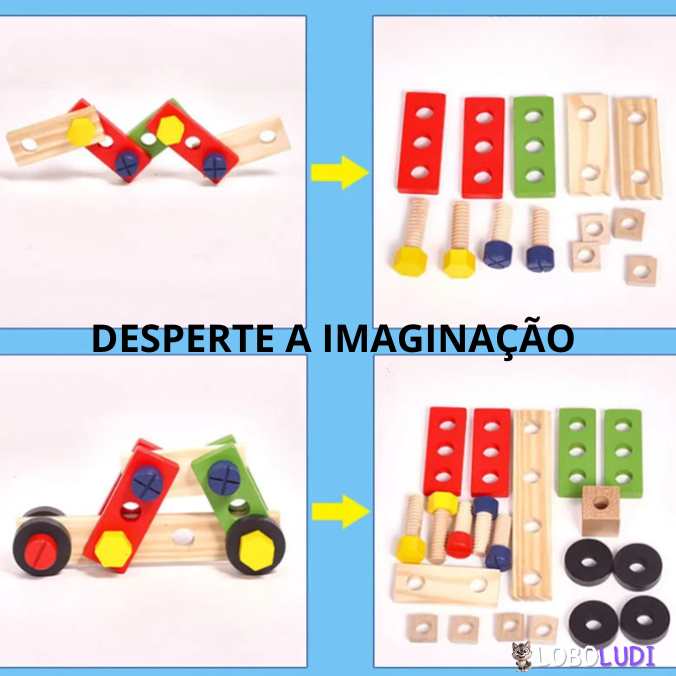 Maleta de Ferramentas Montessori Loboludi