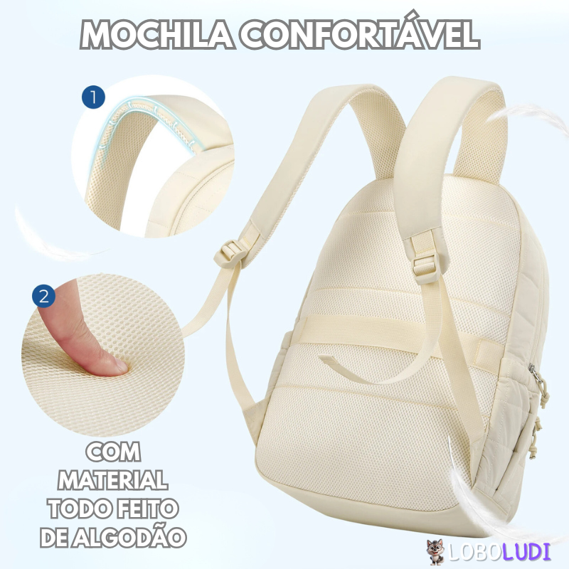 Mochila Estudantil Estilosa Loboludi