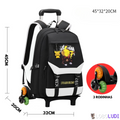 Mochila Escolar de Rodinhas Pokémon Loboludi